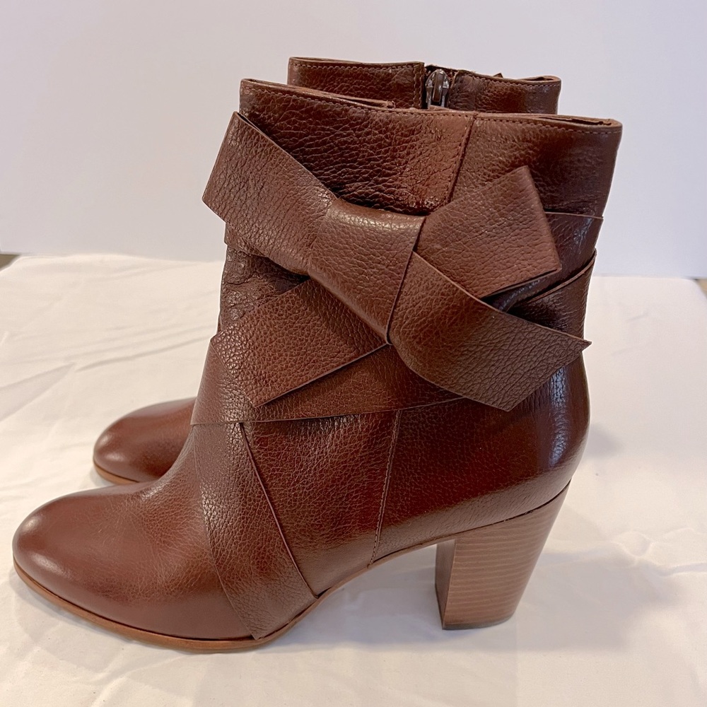 Kate Spade Leather Boot with Bow Detail